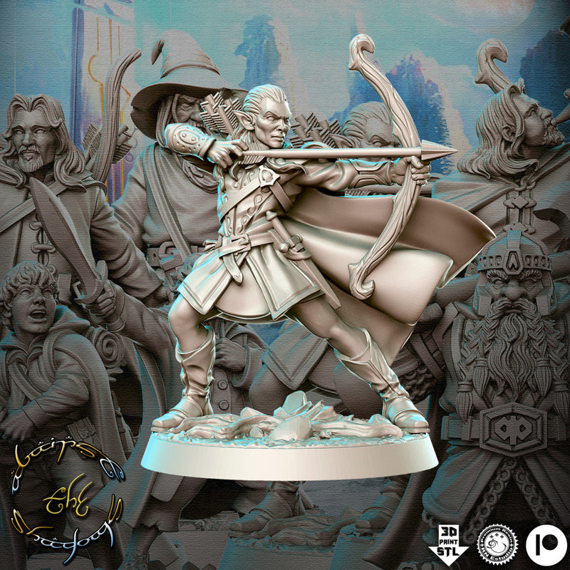 Feydhil - Elf Archer - 32mm - DnD - Only-Games