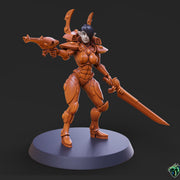 Space Elf Female Soldier Pose 1 - Only-Games