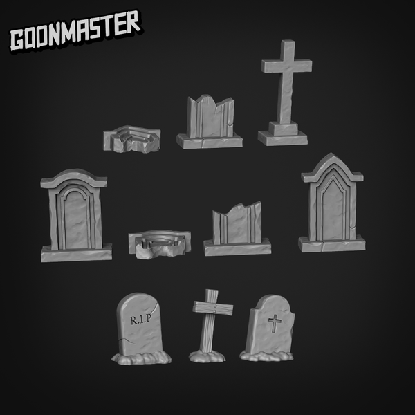 Basing Bits - Grave Stones - Only-Games