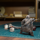 City Guard Crouched Archer - Frostgrave Pathfinder - Fantasy DND - TytanTroll Miniatures - Only-Games