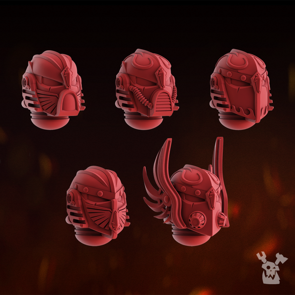 Celestial Blades Heads Set x5 #2 - Only-Games