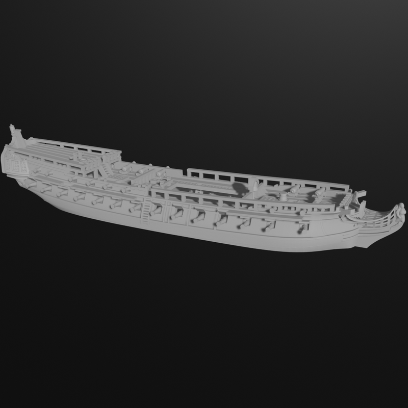 1/700 & 1/1200 Swedish Bellona-class Frigate "Venus" (40 guns), 1783-1807 - Only-Games