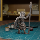 Frogfolk Spearman 08 - 32mm - DND - Pathfinder - Only-Games