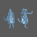 (0013) Female felinid monk druid cleric warrior with chakra spell - Only-Games