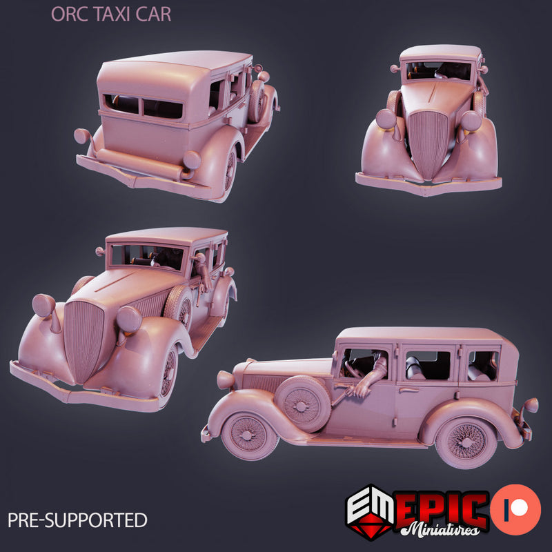 Orc Taxi / Gangster Car / 1920s Mafia Cars / Criminal Organization Vehicle / Drive by Shooting - Only-Games