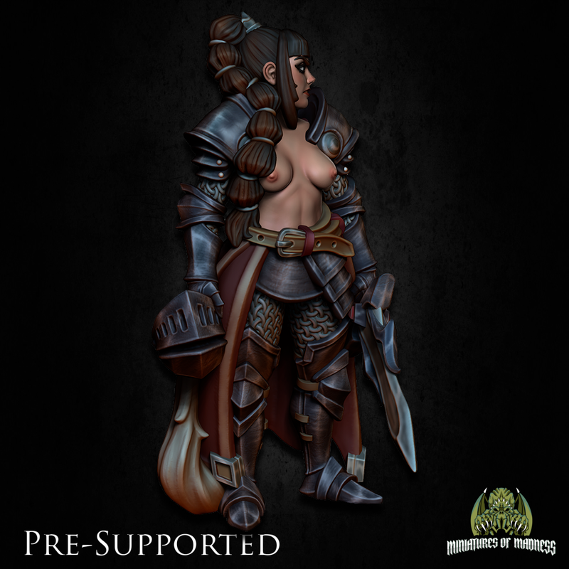 Ester Sunwalker  [32mm] Female Paladin Cleric Knight - Only-Games