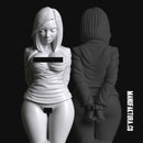 Sub Series 02a - Undressed & Bound Female Prisoner Slave - Only-Games