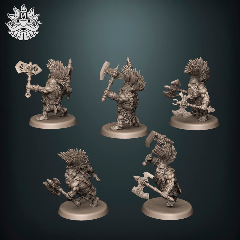 Ardent Dwarves Berserkers with Axes - Only-Games