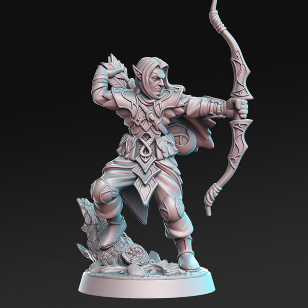 Turandur - high Elf Archer - 32mm - DnD - Only-Games