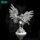 (0058) Male featherfolk birdman cleric monk with club - Only-Games