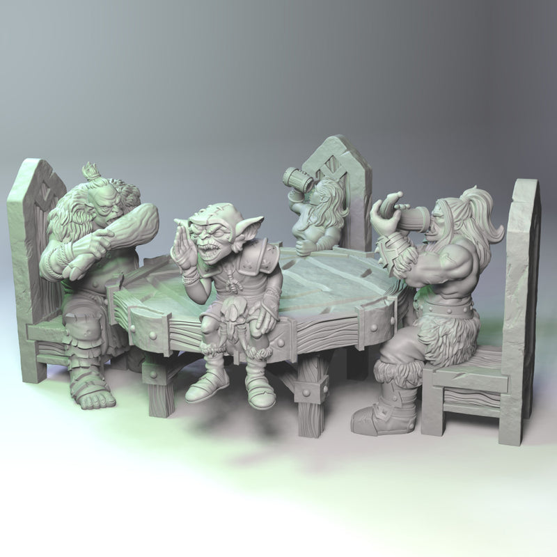 Dining orcs (SITTING FOLKS) - Only-Games