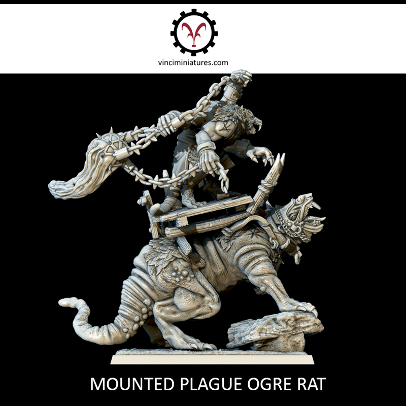 MOUNTED PLAGUE OGRE RAT - Only-Games