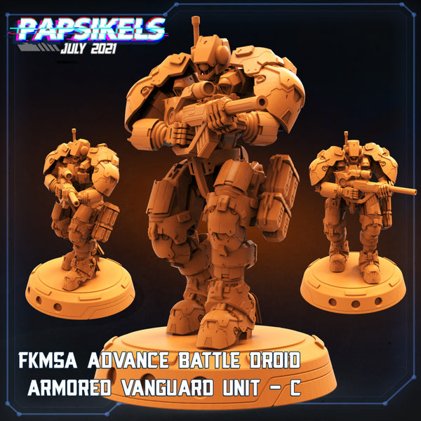 FKMSA ADVANCE BATTLE DROID ARMORED VANGUARD UNIT - C - Only-Games