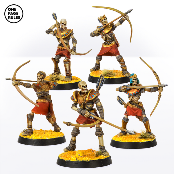 Mummified Skeleton Archers (5 Models) - Only-Games