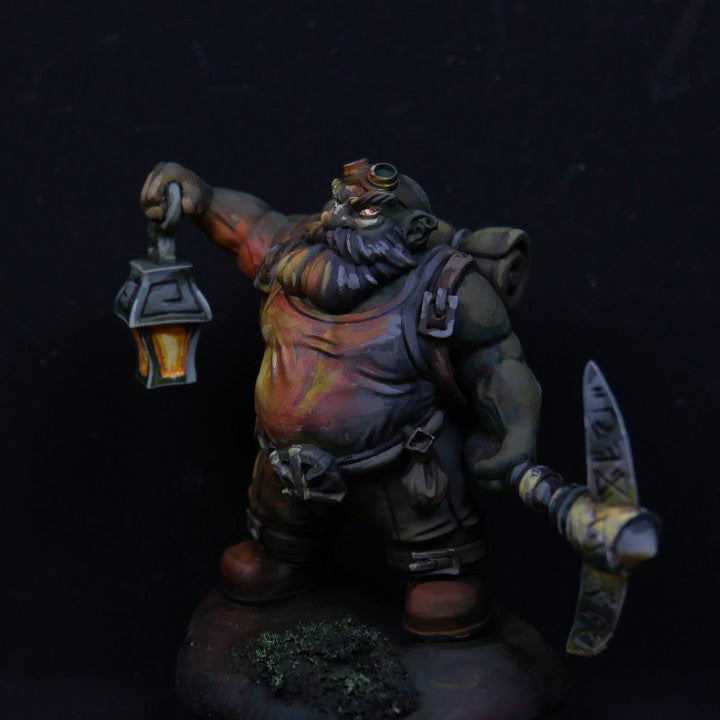 Rufus Breakrock [32mm Scale]  Dwarf Miner - Only-Games