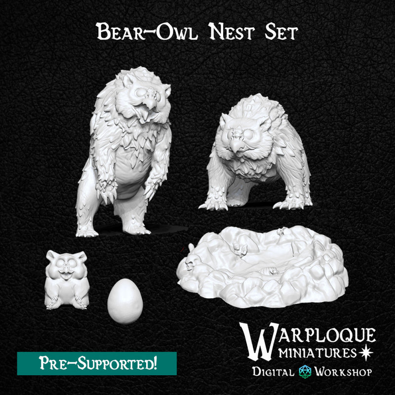 Bear-Owl Nest Set - Only-Games