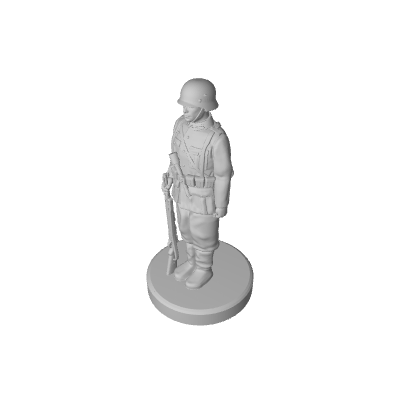 3D Printed WW2 German Rifleman (x10) - Only-Games