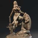 SHIELD-MAIDEN: VIKING FEMALE WARRIOR 75MM - Only-Games