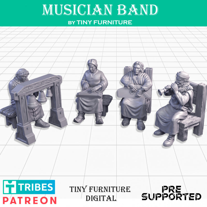 Musician Band (SITTING FOLKS) - Only-Games