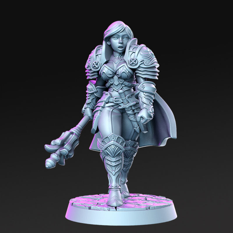 Caliope - Female knight- 32mm - DnD - Only-Games