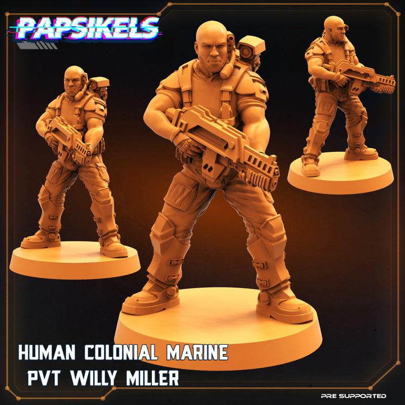 HUMAN COLONIAL MARINE PVT WILLY MILLER - Only-Games