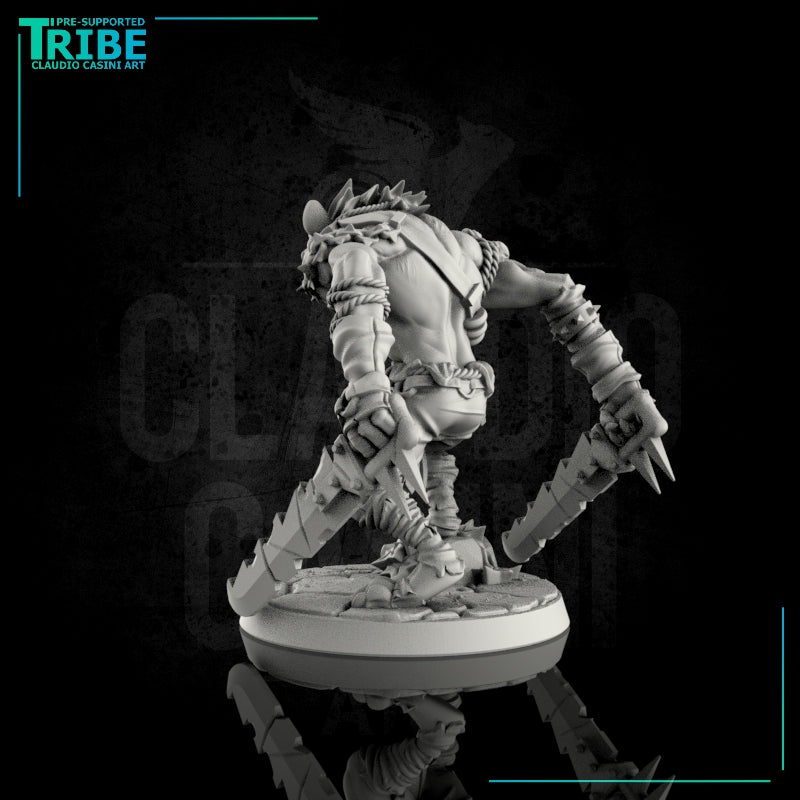 (0086) Male gnoll with two swords - Only-Games