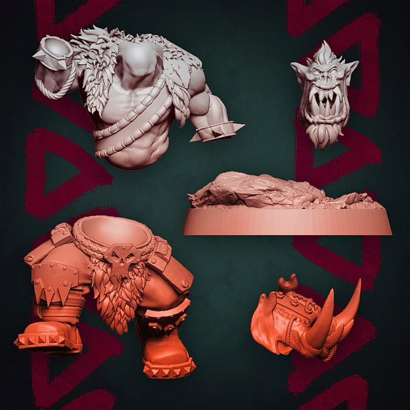 Modular Orc Monster Hunters x5 - Kit B (Elite Size) - Only-Games