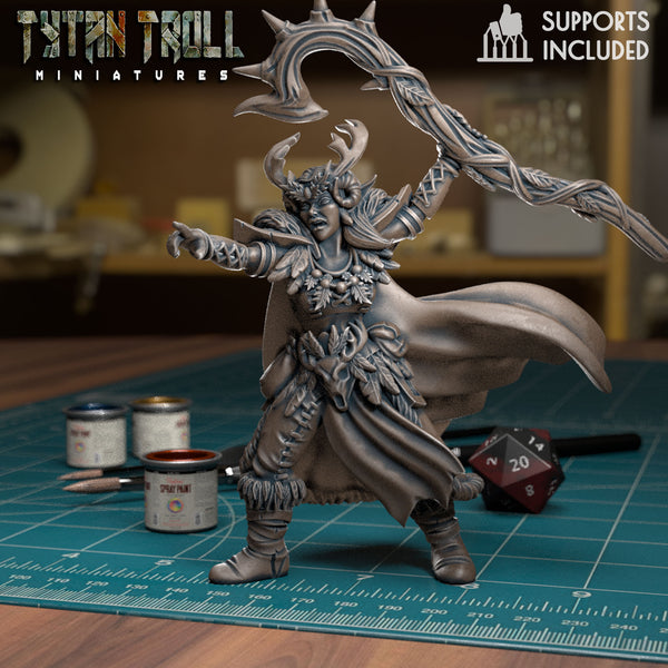 Druid Staff 03 - TytanTroll Miniatures - DnD - Fantasy - Only-Games