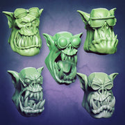 Orc Goggle Heads - Set A (Lad Size) - Only-Games