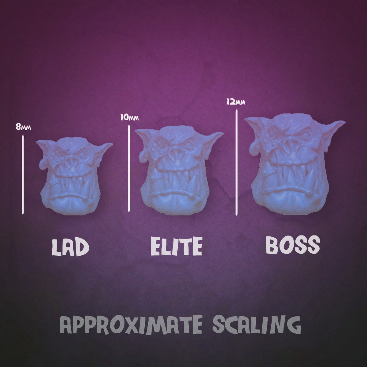 Orc Bucket Heads - Set A (Boss Size) - MrModulork - Miniatures by