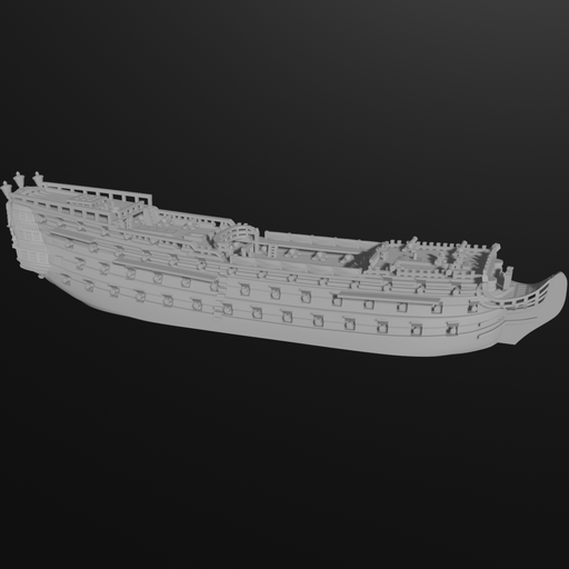1/700 & 1/1200 British 1st rate HMS Britannia (100 guns), 1762-1825 - Only-Games