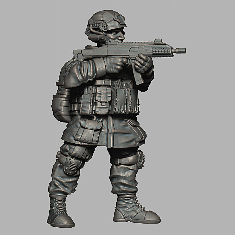 Ukrainian Modern Infantry (Male) - Puddle Bases - Only-Games