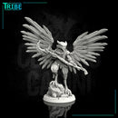 (0058) Male featherfolk birdman cleric monk with club - Only-Games