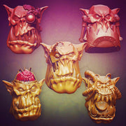 Orc Bionik Heads - Set A (Elite Size) - Only-Games