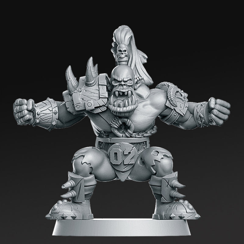02 Orc Line Fantasy Football 32mm - Only-Games