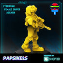 Cyberpunk Female Sniper Assassin - Only-Games