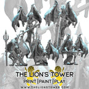 Infernal Legion - Spined devils (Set of 5 x 32mm scale presupported miniatures) - Only-Games