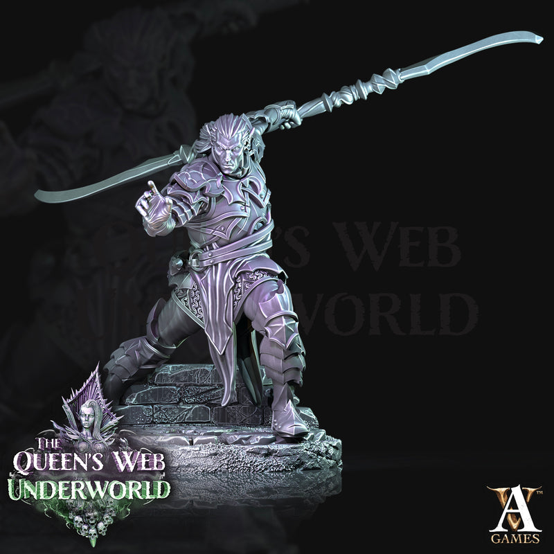 Dark Elves - Melee -  Fighter - Pose 1 - Only-Games