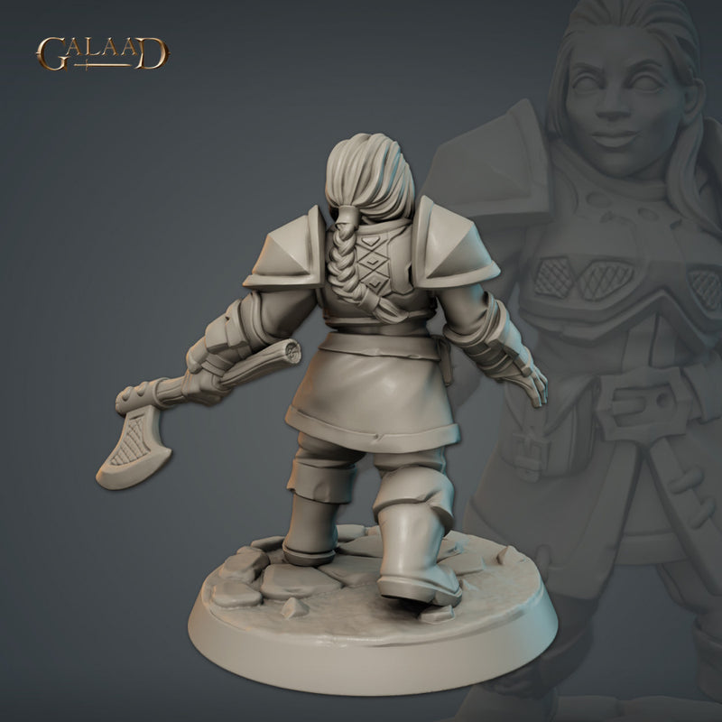 Female Dwarf fighter - Only-Games