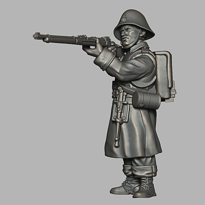 WW2 Danish Infantry - Puddle Bases - Only-Games