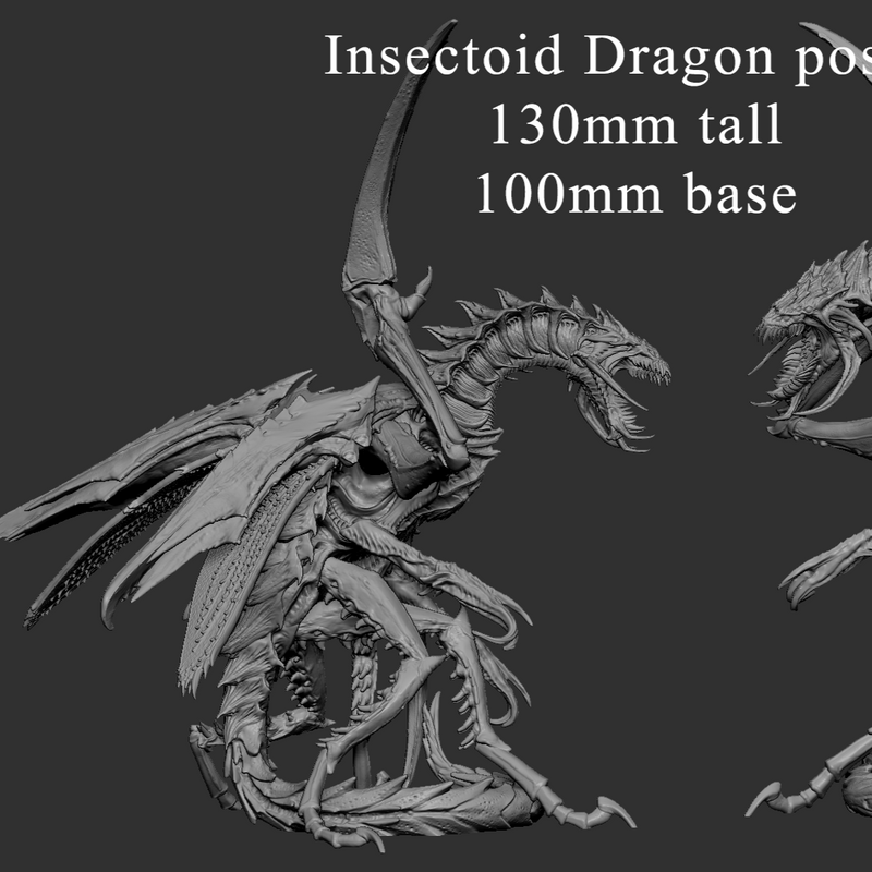 Insectoid Dragon (Pose 2 of 2) - Only-Games