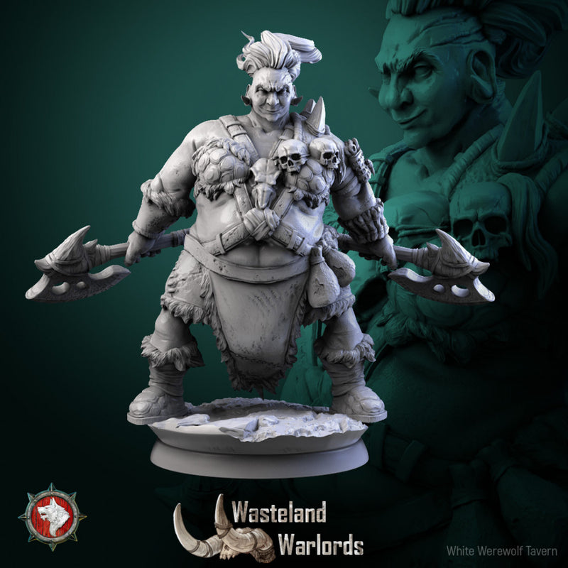 Big barbarian females set 6 miniatures 32mm - Only-Games