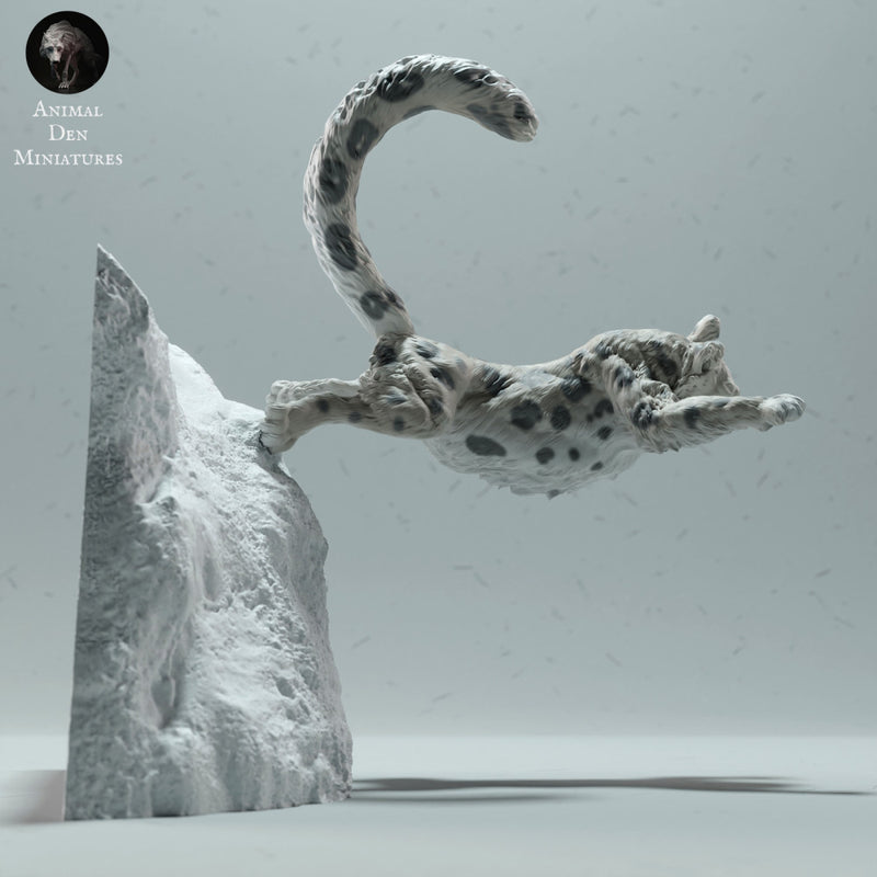 Snow Leopard Jump - Only-Games