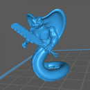 Yuan-Ti / Snake-man Warrior, Pose 1 - Only-Games