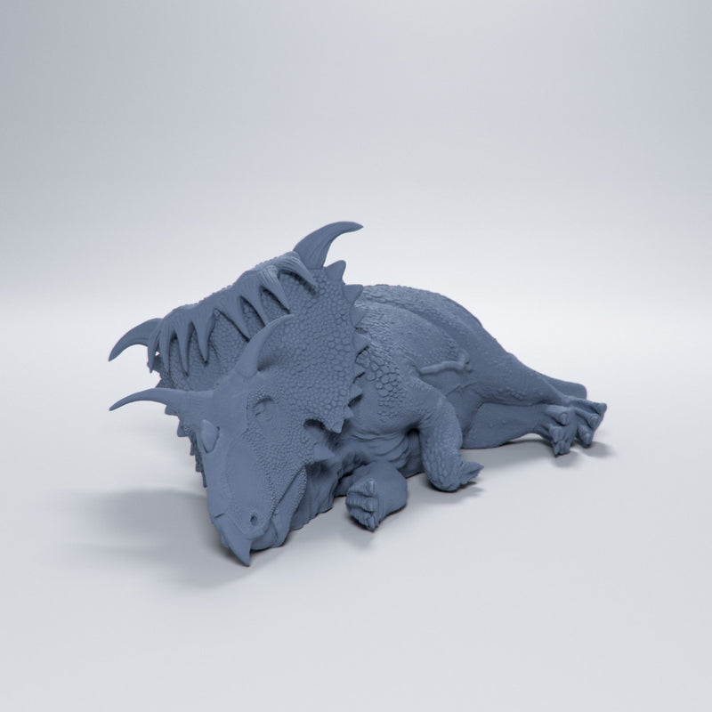Kosmoceratops sleeping 1-35 scale dinosaur - Only-Games