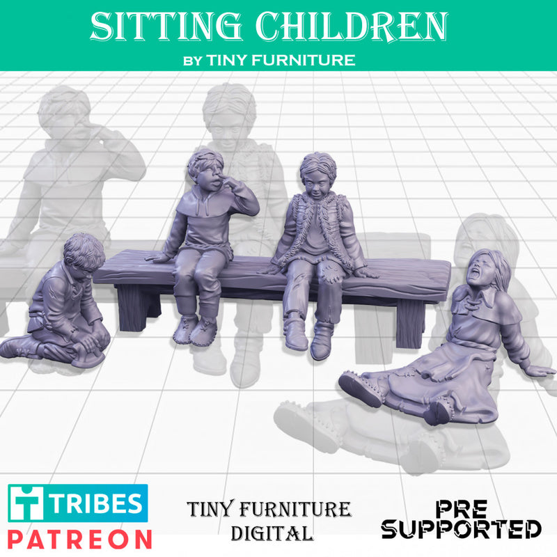 Sitting chidren (SITTING FOLKS) - Only-Games