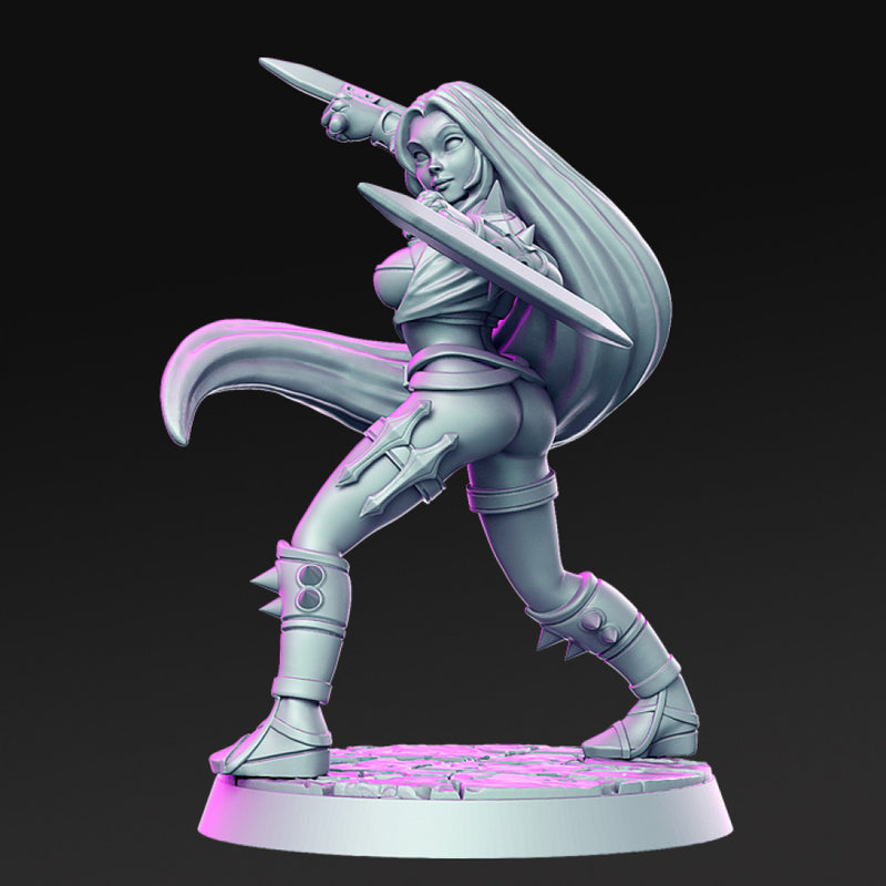 Ako - Female Monk - 32mm - DnD - Only-Games