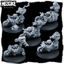 Runt biker gang (5 physical multipart miniatures) - Only-Games