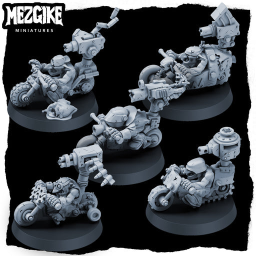 Runt biker gang (5 physical multipart miniatures) - Only-Games