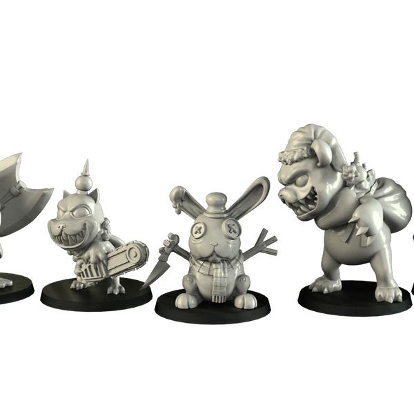 Christmas Mascottes (5 miniatures) - Only-Games